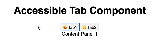 Using right and left arrow keys to navigate tab content